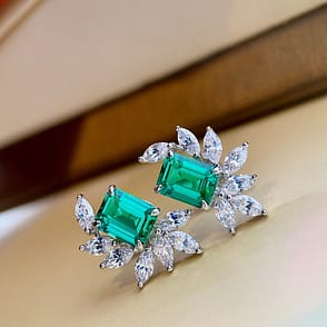 Citrine Tourmaline Socialite Style Stud Earrings