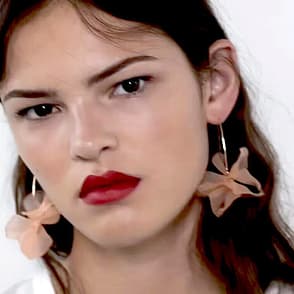 Exaggerated Three-dimensional Petal Flower Earrings