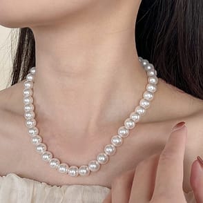 All-matching Round White Handmade Necklace For Four Seasons