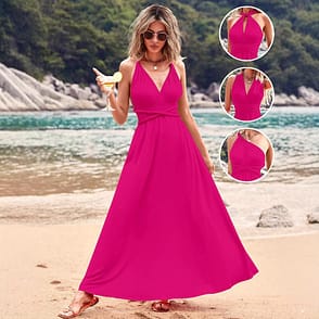 Multiple Wear Multi-rope Cross Strap Backless Sexy Dress