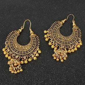 Bell Tassel Earrings Diamond Lens