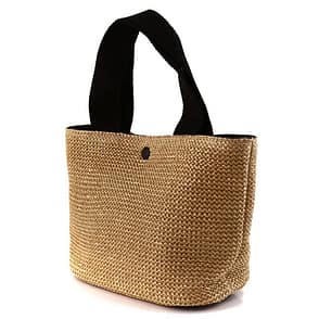 Free Size Sweet Temperament Design Straw WeaveLuxury Simple Portable Bucket Bag