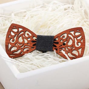 Tie Men's Bow Tie Environmental Protection Handmade Bow Tie Padauk Solid Wood Wooden Bow Tie