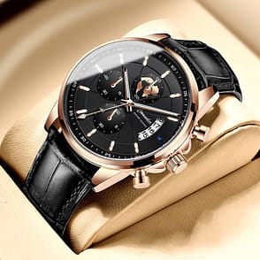 Luxury Leather-Strap Chronographs